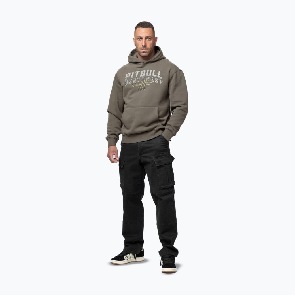 Толстовка мужская Pitbull Santa Muerte Hooded major olive