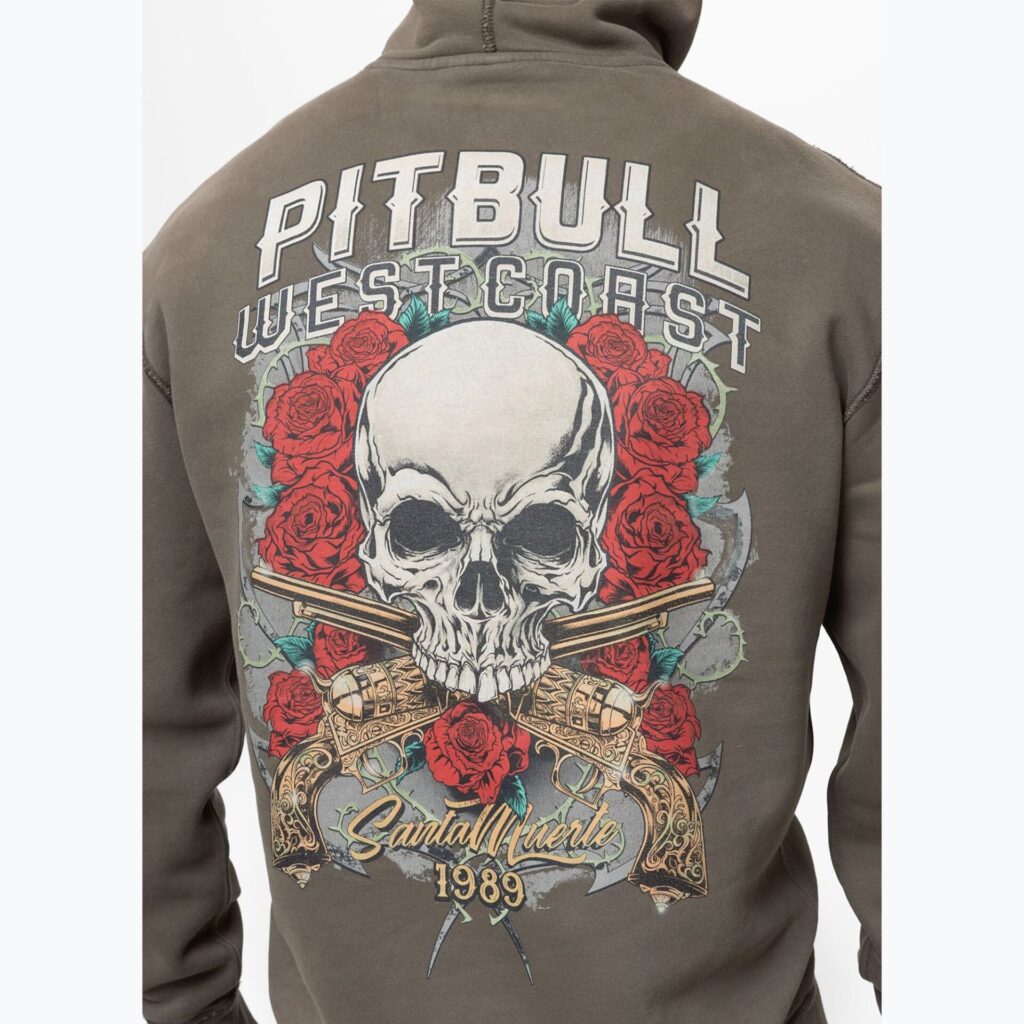 Толстовка мужская Pitbull Santa Muerte Hooded major olive
