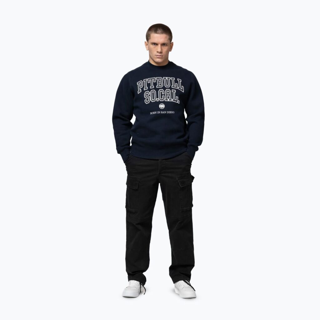 Толстовка мужская Pitbull So Cal Crewneck dark navy
