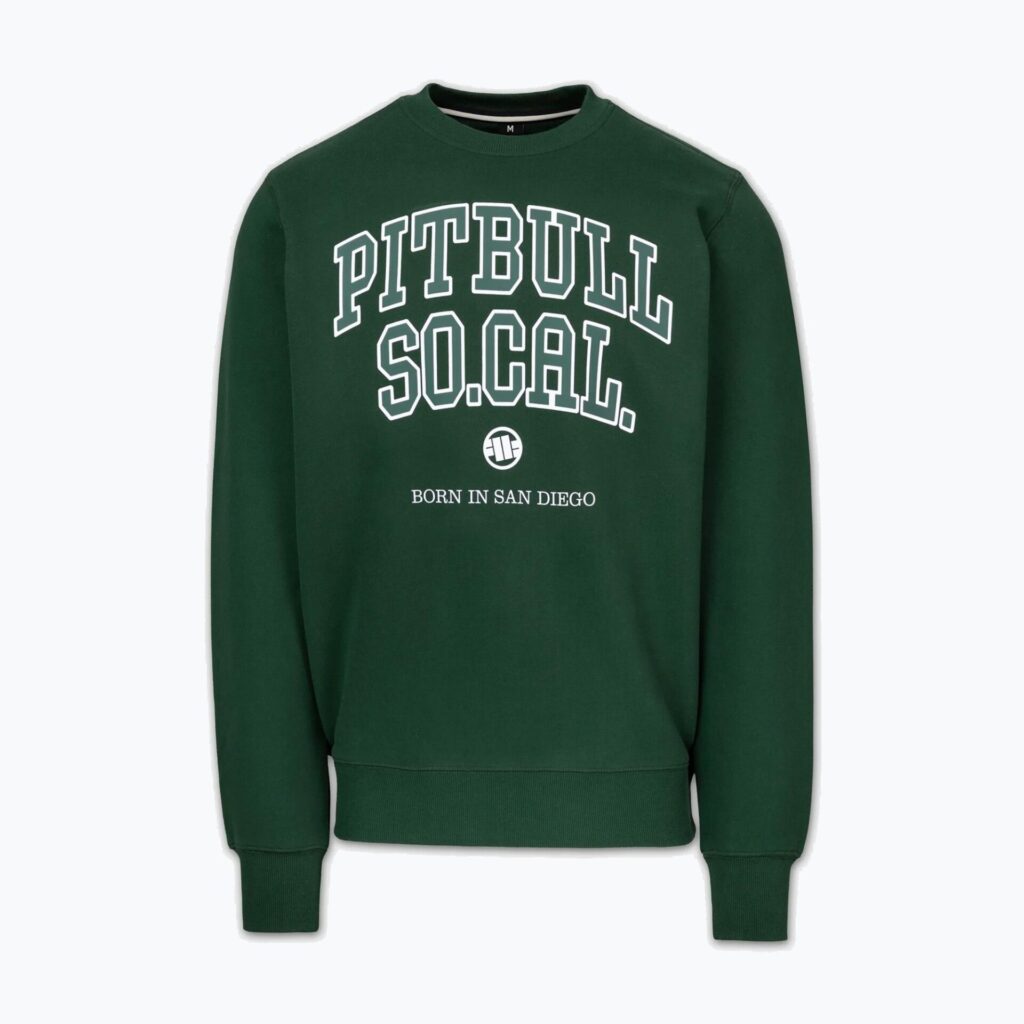 Толстовка мужская Pitbull So Cal Crewneck hunter green