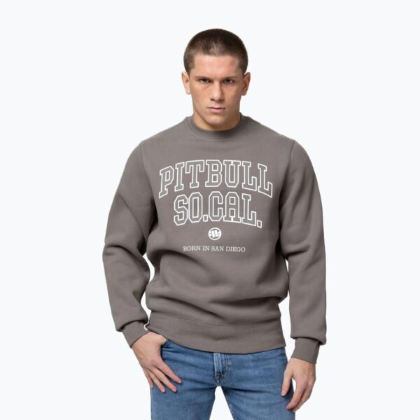 Толстовка мужская Pitbull So Cal Crewneck taupe