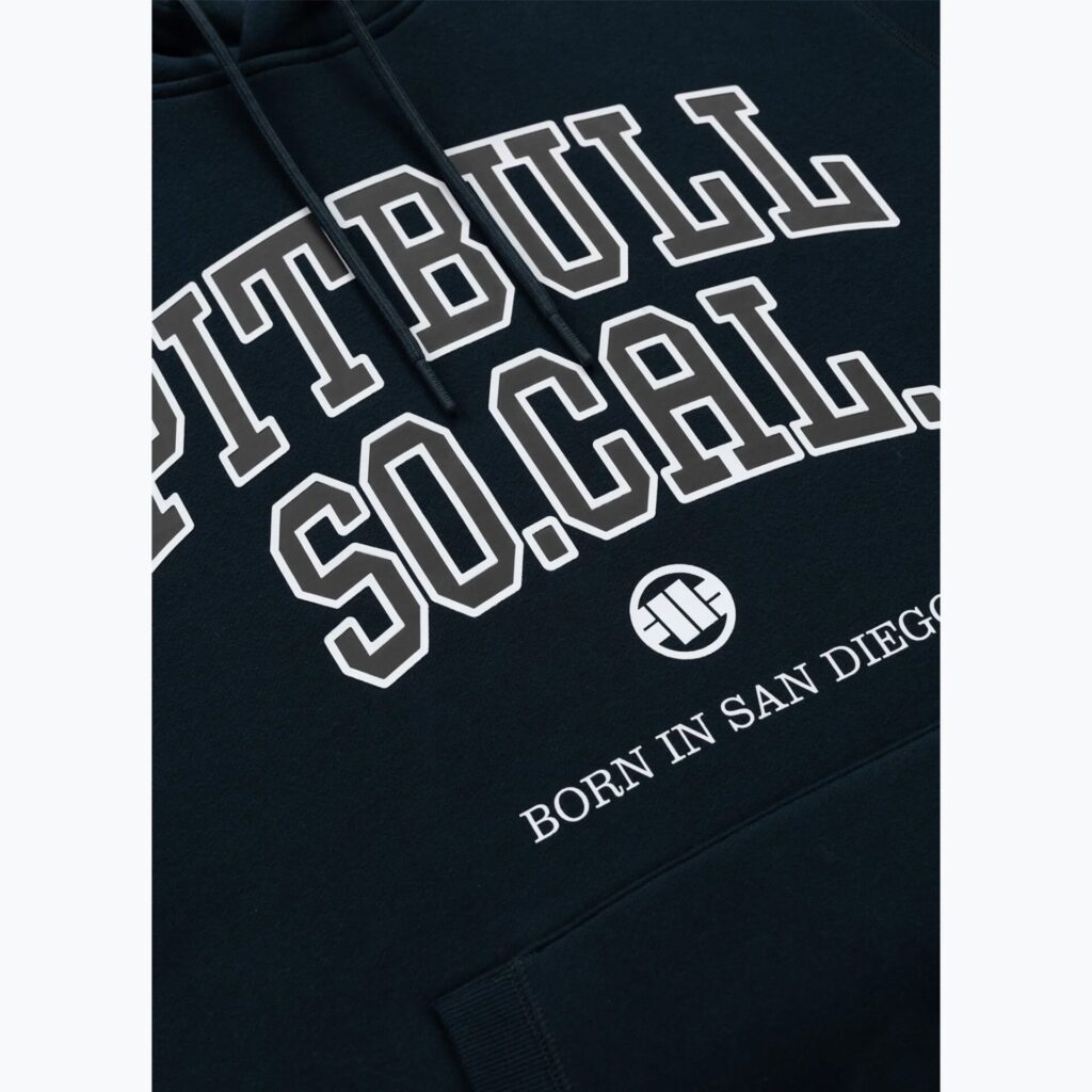Толстовка мужская Pitbull So Cal Hooded dark navy/red