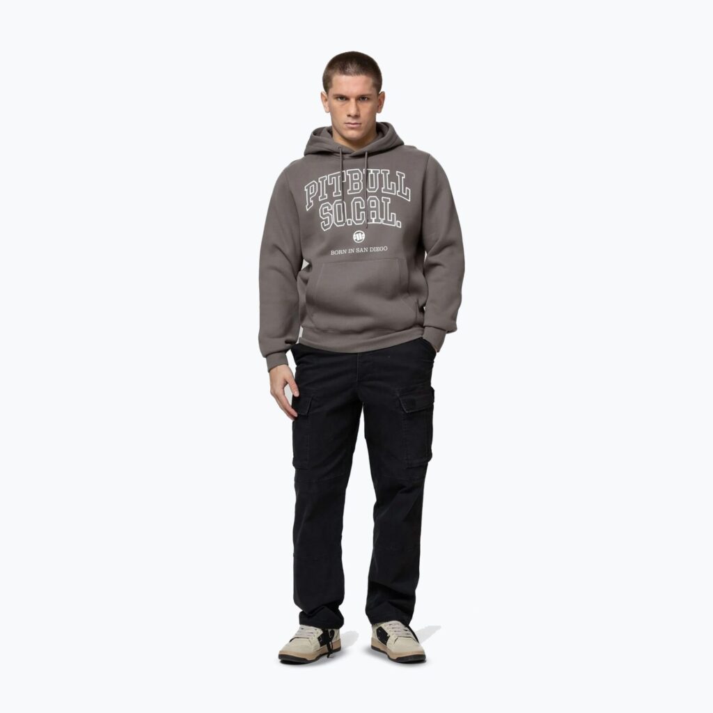Толстовка мужская Pitbull So Cal Hooded taupe