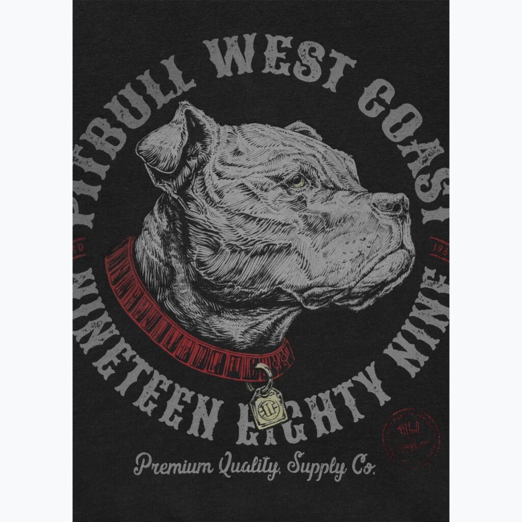 Толстовка мужская Pitbull Strenght & Respect Crewneck washed dark graphite