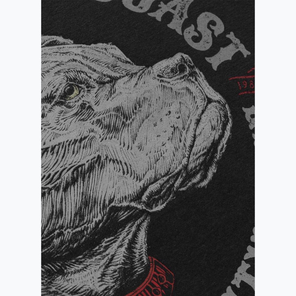 Толстовка мужская Pitbull Strenght & Respect Crewneck washed dark graphite