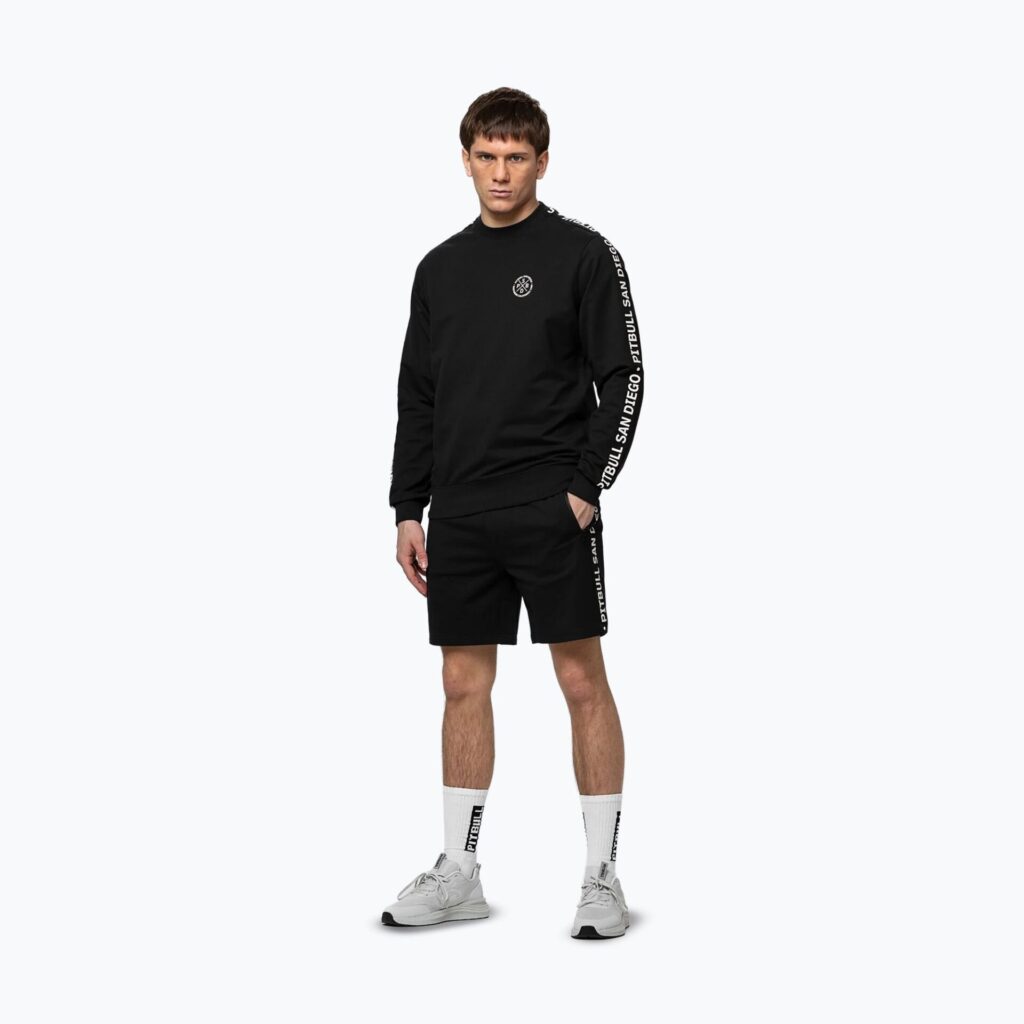 Толстовка мужская Pitbull Tape Parker Crewneck black