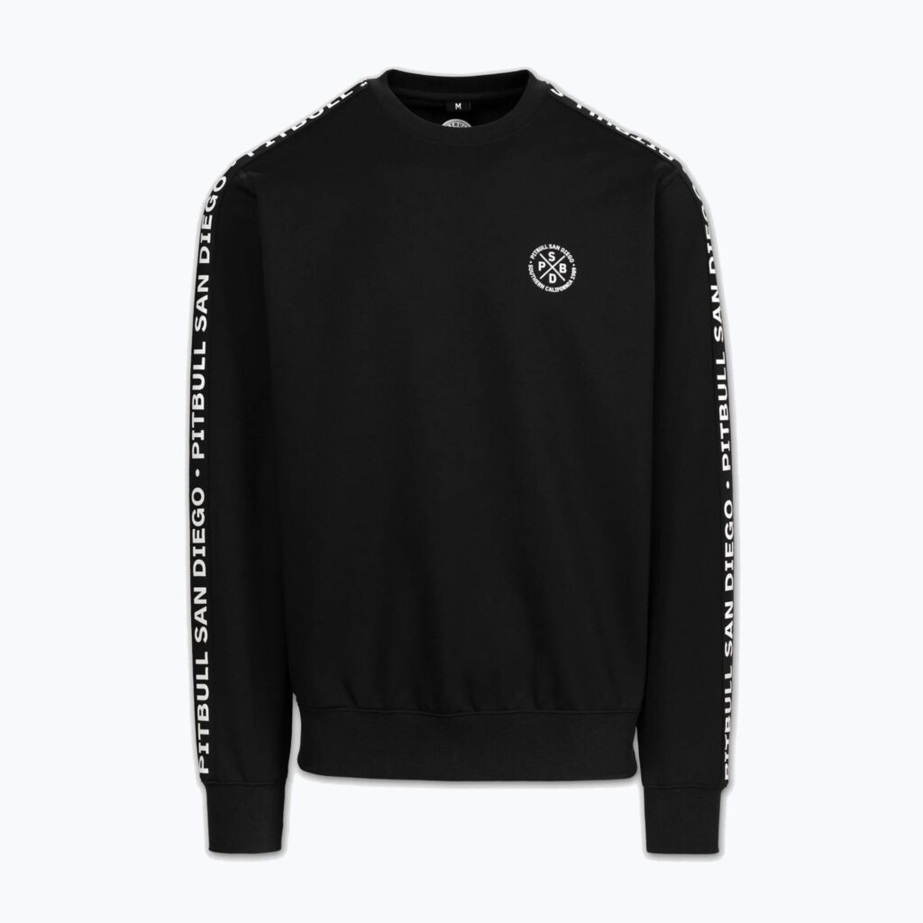 Толстовка мужская Pitbull Tape Parker Crewneck black