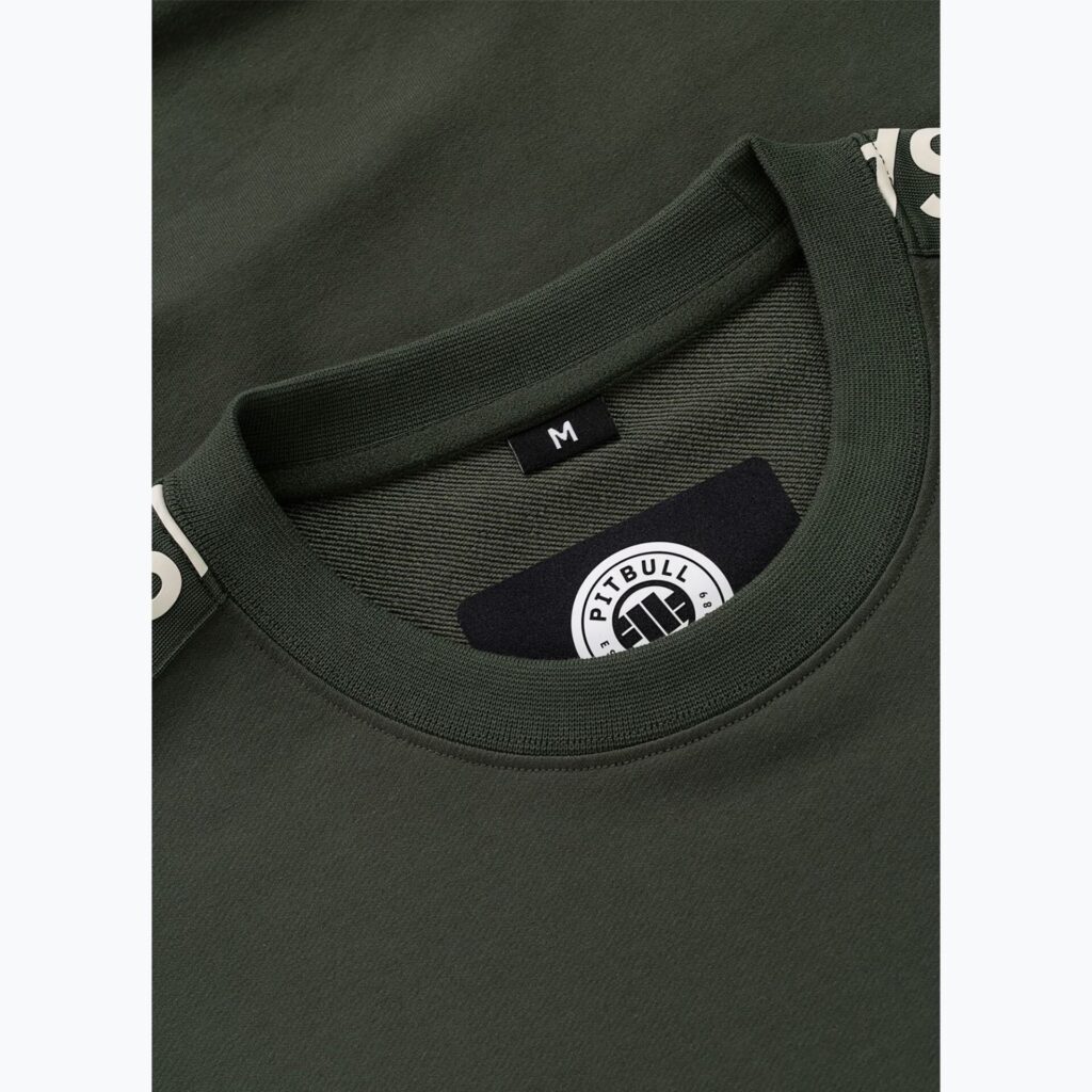 Толстовка мужская Pitbull Tape Parker Crewneck old green