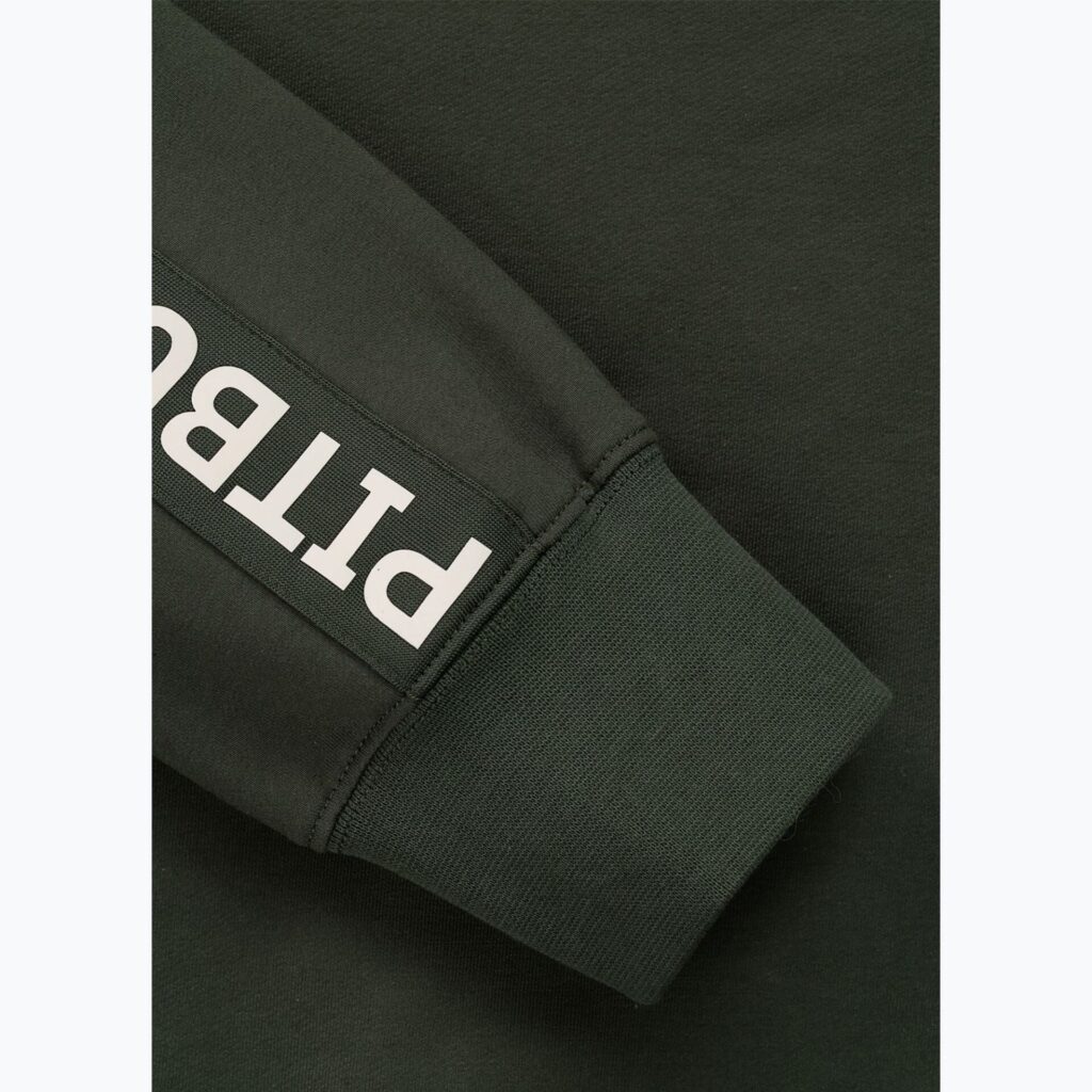 Толстовка мужская Pitbull Tape Parker Crewneck old green
