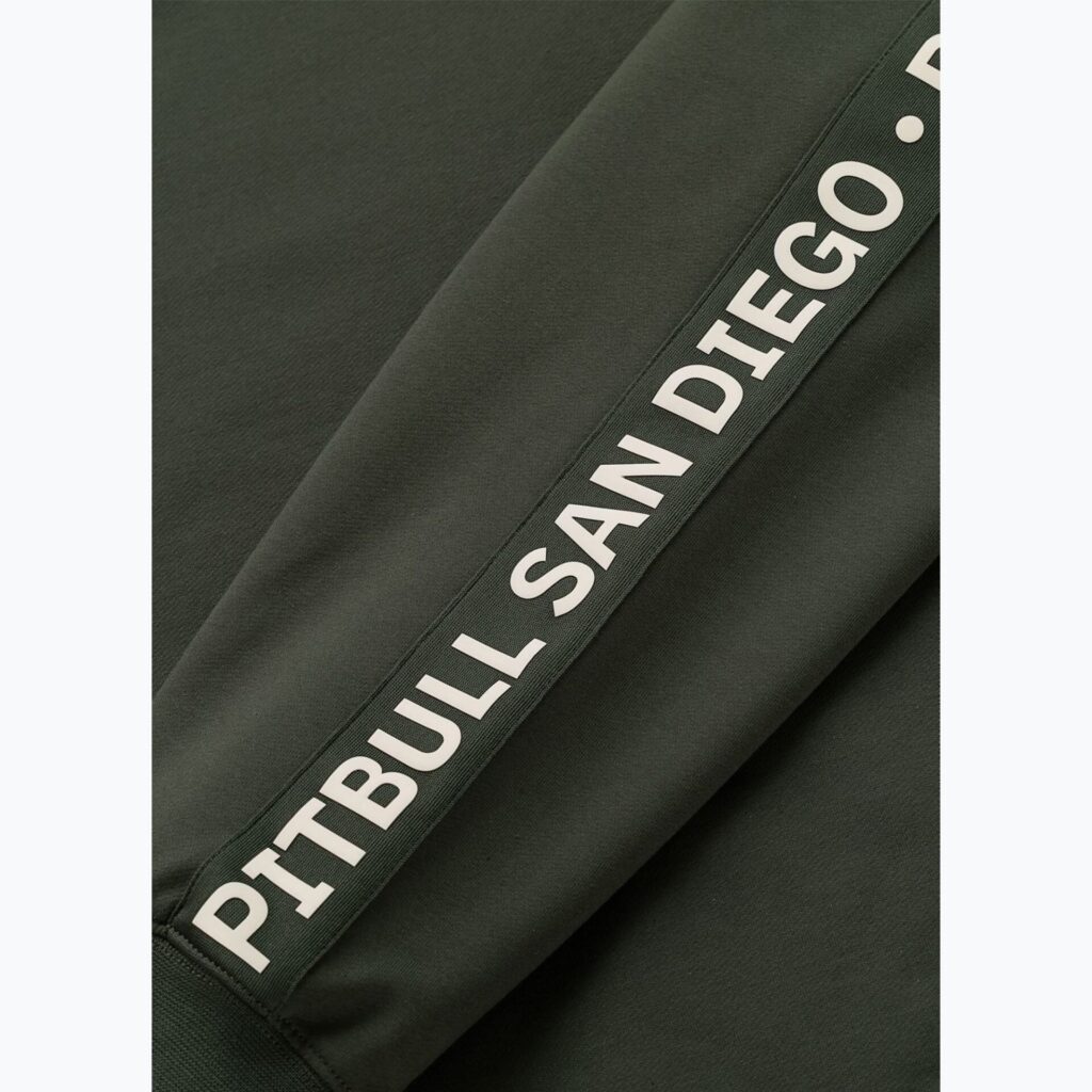 Толстовка мужская Pitbull Tape Parker Crewneck old green