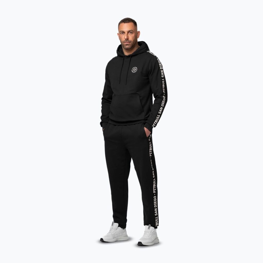 Толстовка мужская Pitbull Tape Parker Hooded black