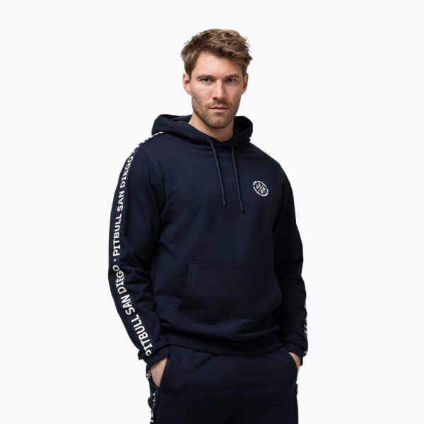 Толстовка мужская Pitbull Tape Parker Hooded dark navy