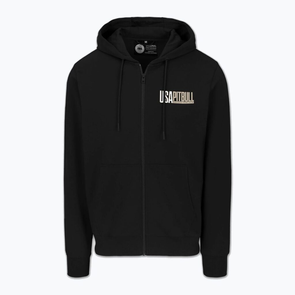 Толстовка мужская Pitbull USA Hooded Zip black