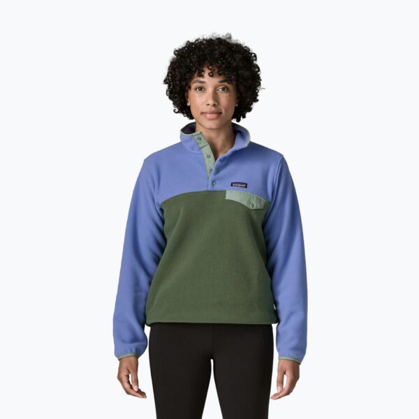 Женская флисовая толстовка Patagonia Lightweight Synchilla Snap-T Pullover canopy green