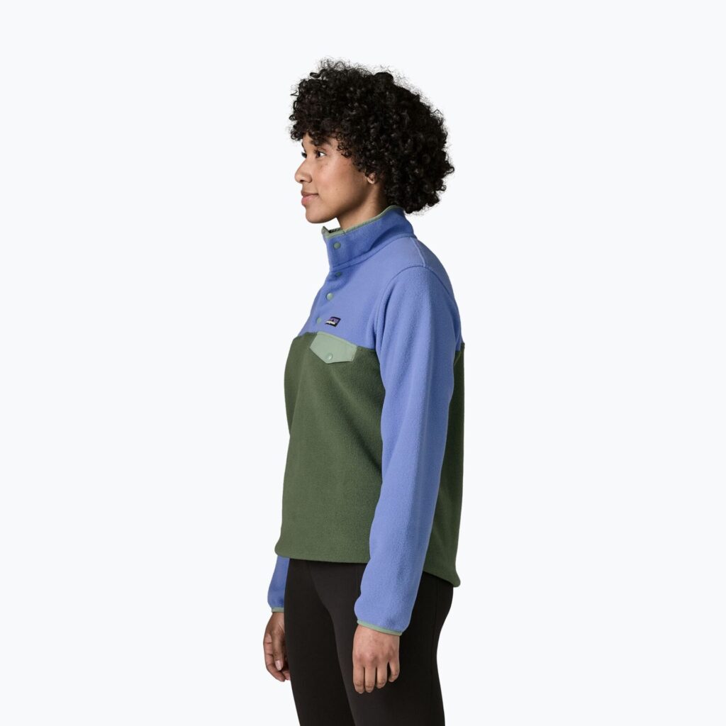 Женская флисовая толстовка Patagonia Lightweight Synchilla Snap-T Pullover canopy green