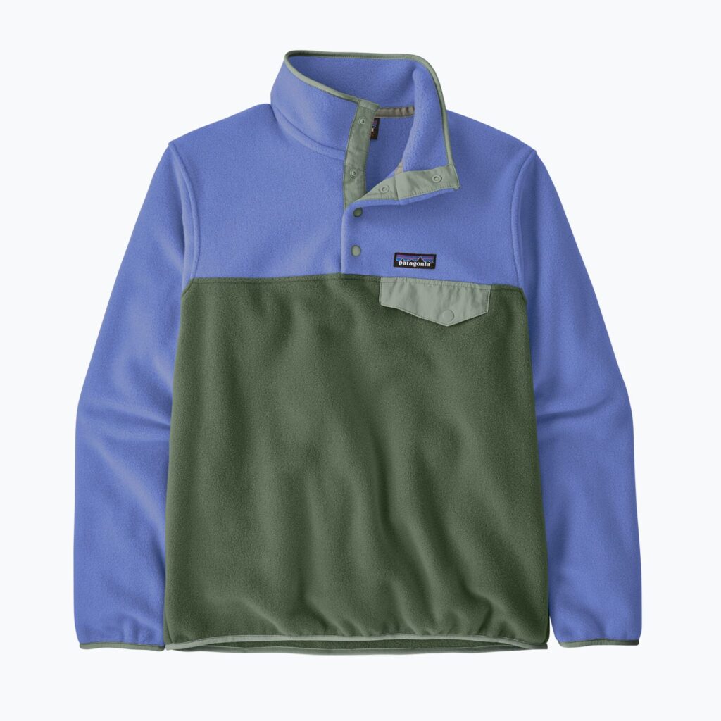 Женская флисовая толстовка Patagonia Lightweight Synchilla Snap-T Pullover canopy green