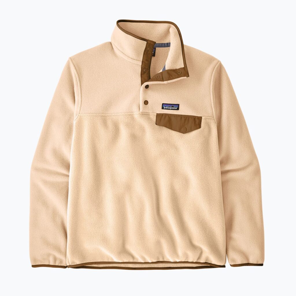 Женская флисовая толстовка Patagonia Lightweight Synchilla Snap-T Pullover natural
