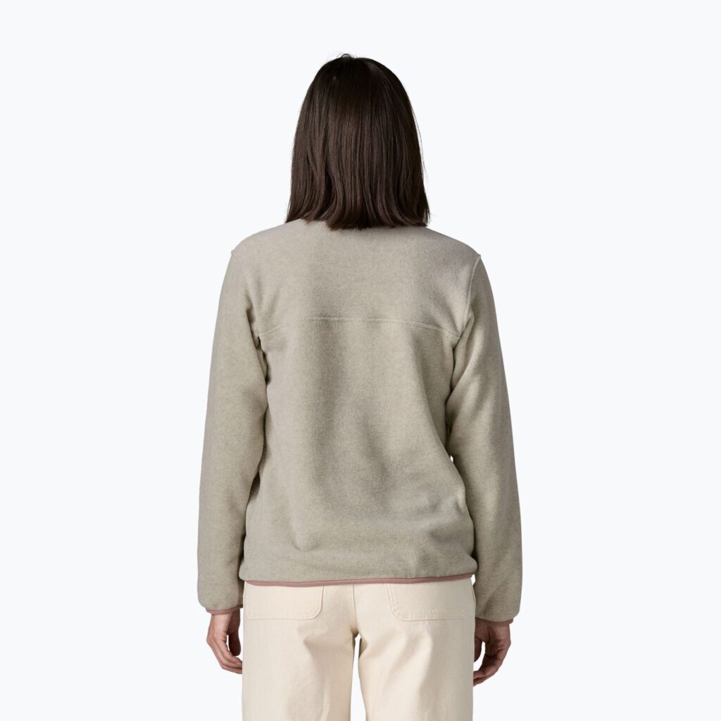 Женская флисовая толстовка Patagonia Lightweight Synchilla Snap-T Pullover oatmeal heather w/moonrise taupe