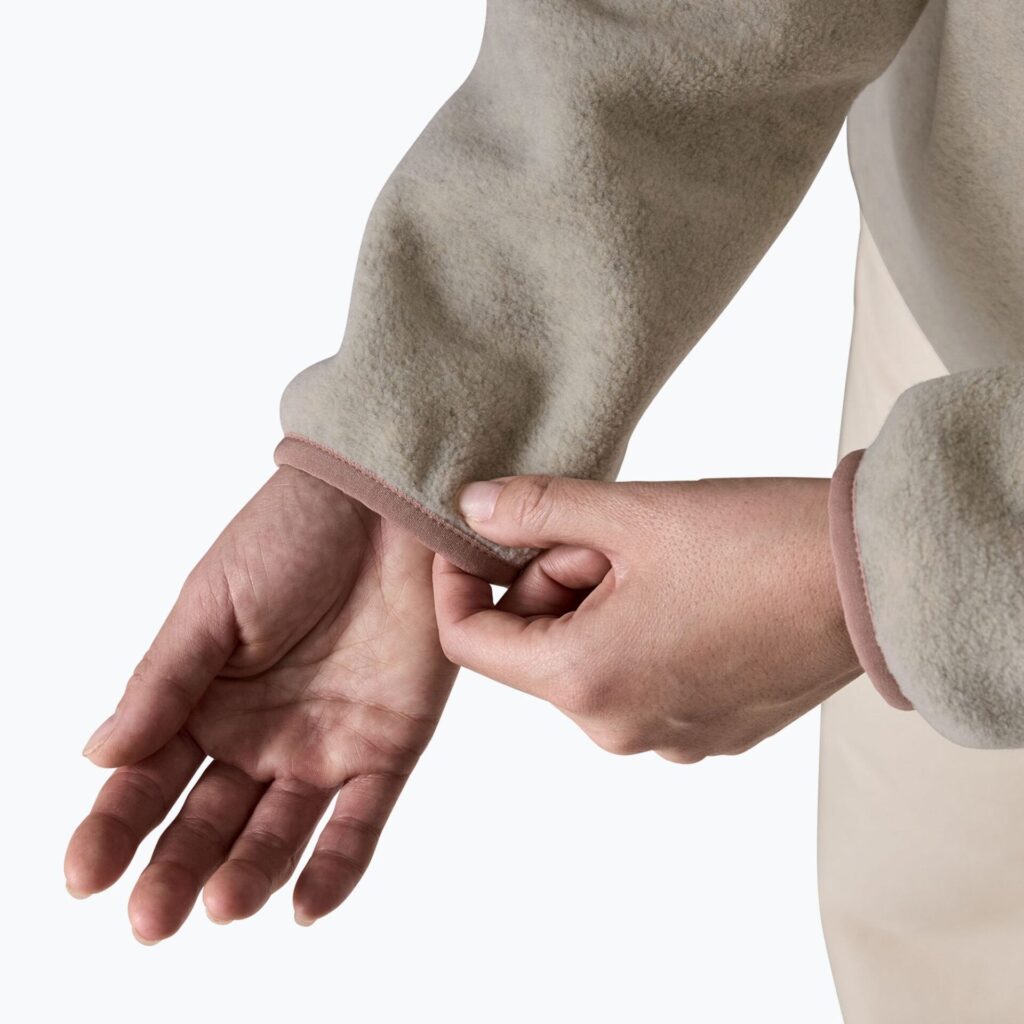 Женская флисовая толстовка Patagonia Lightweight Synchilla Snap-T Pullover oatmeal heather w/moonrise taupe