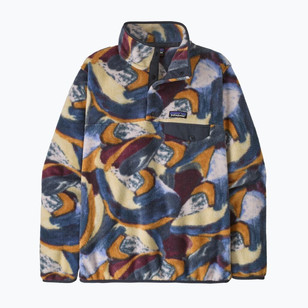 Женская флисовая толстовка Patagonia Lightweight Synchilla Snap-T Pullover smudge: smolder blue