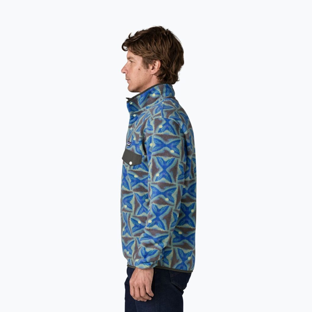 Мужская флисовая куртка Patagonia Lightweight Synchilla Snap-T Pullover deep freeze: forge grey