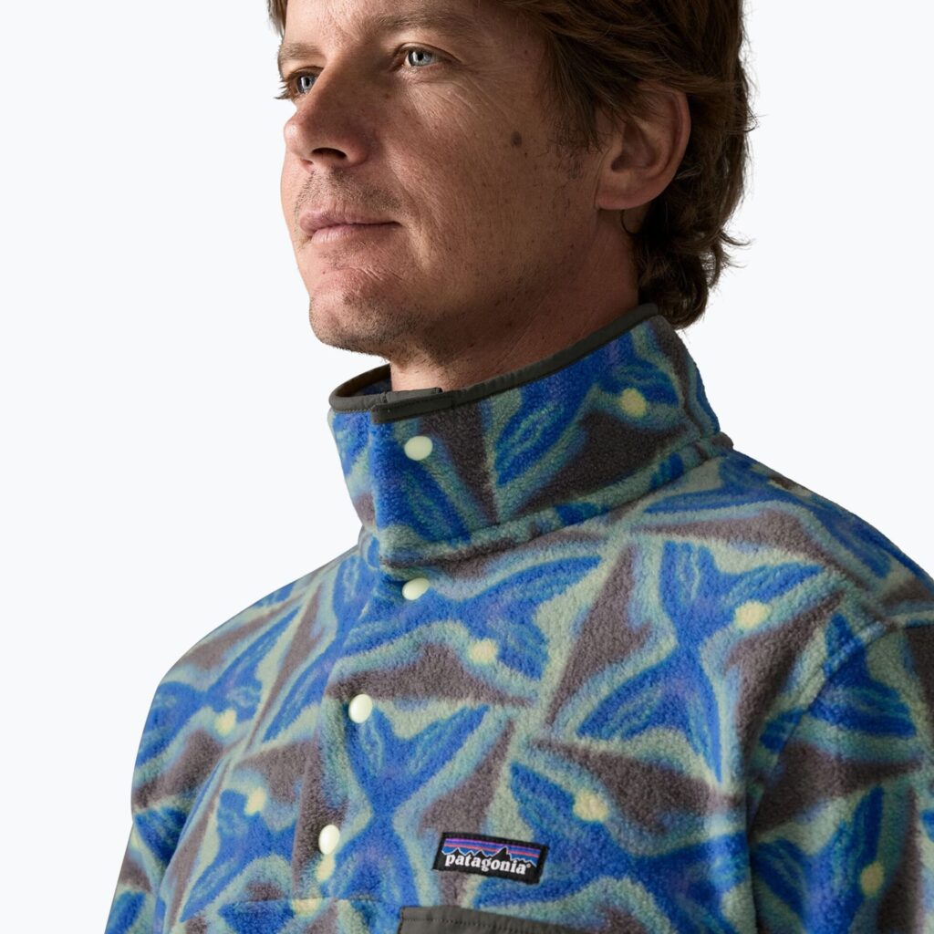 Мужская флисовая куртка Patagonia Lightweight Synchilla Snap-T Pullover deep freeze: forge grey