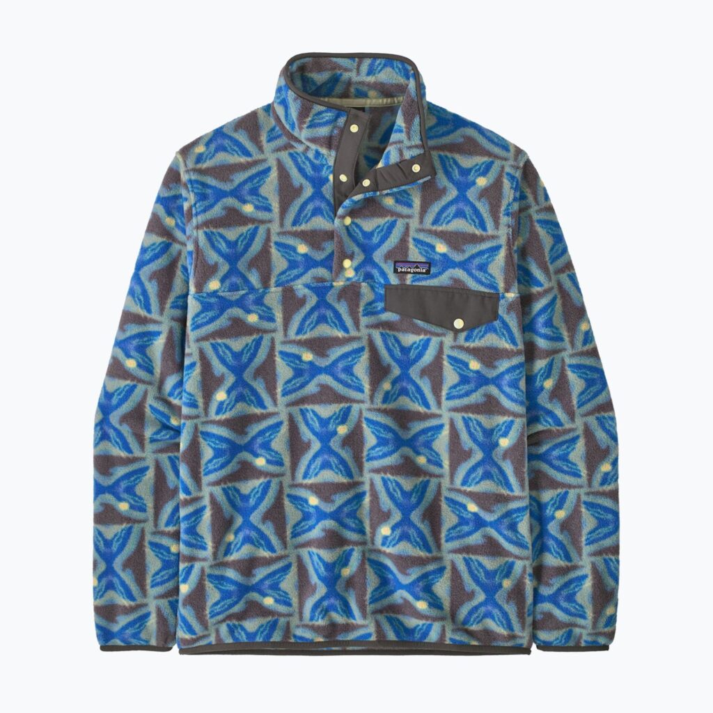 Мужская флисовая куртка Patagonia Lightweight Synchilla Snap-T Pullover deep freeze: forge grey