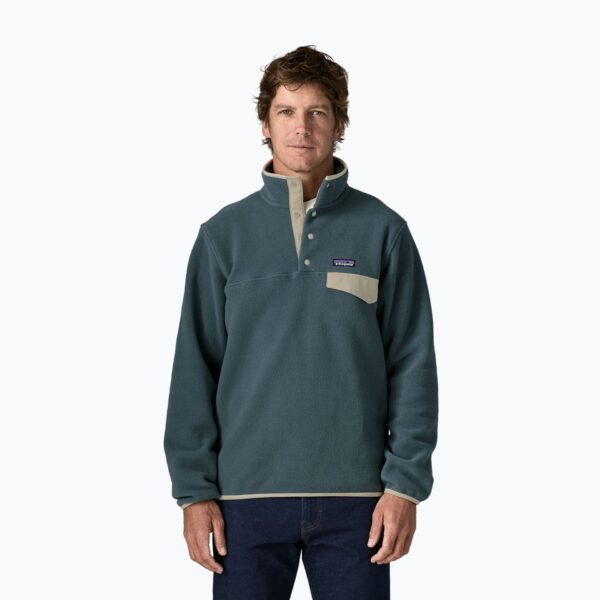 Мужская флисовая куртка Patagonia Lightweight Synchilla Snap-T Pullover summit blue
