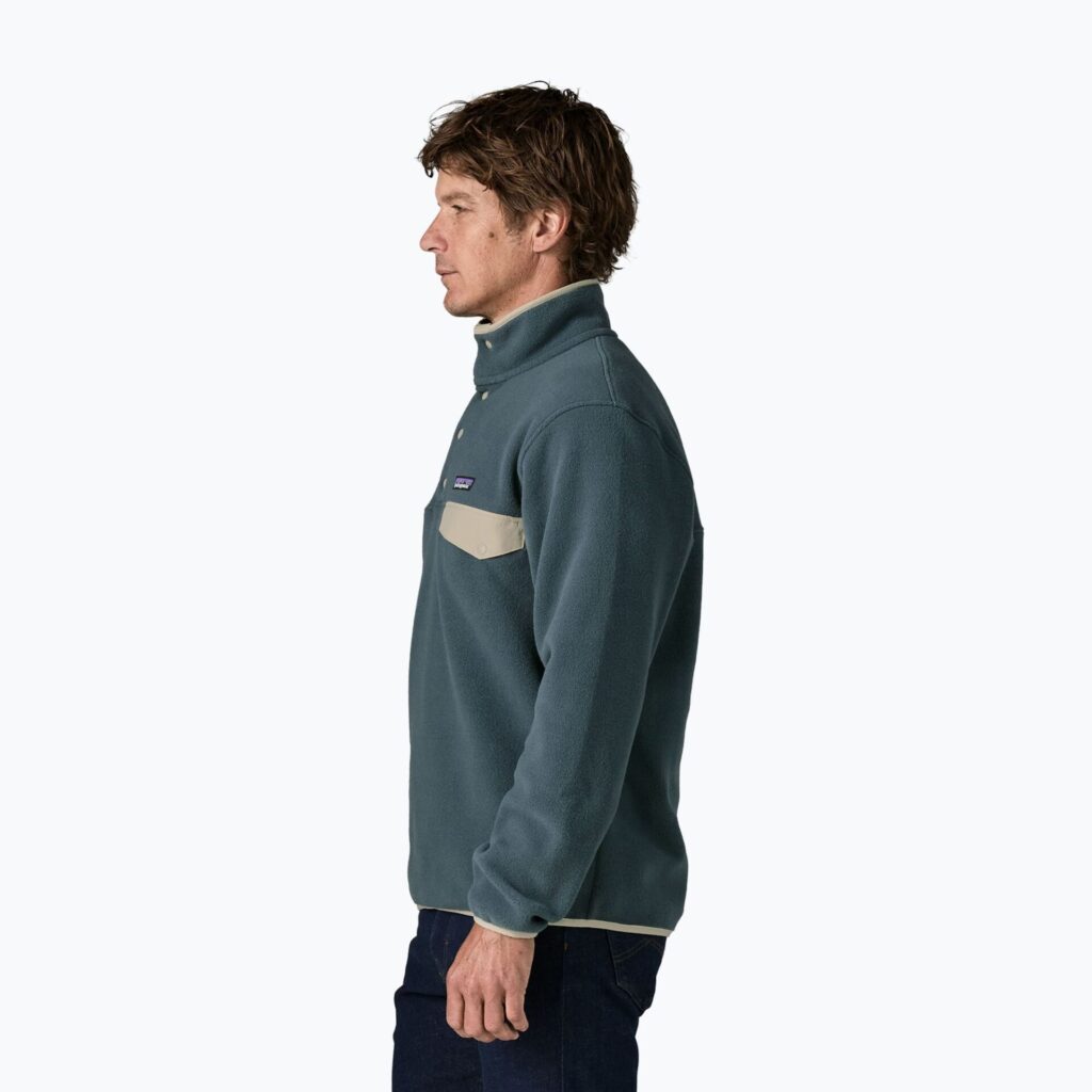 Мужская флисовая куртка Patagonia Lightweight Synchilla Snap-T Pullover summit blue