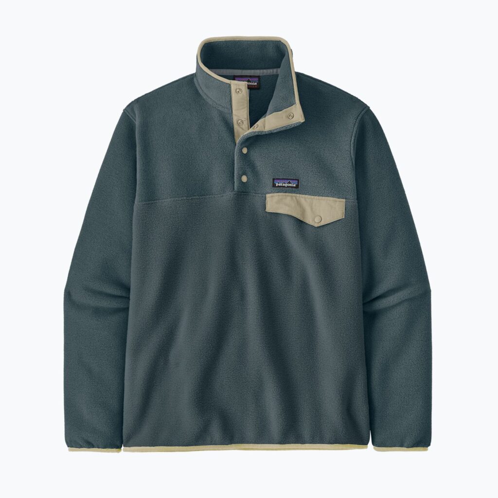 Мужская флисовая куртка Patagonia Lightweight Synchilla Snap-T Pullover summit blue