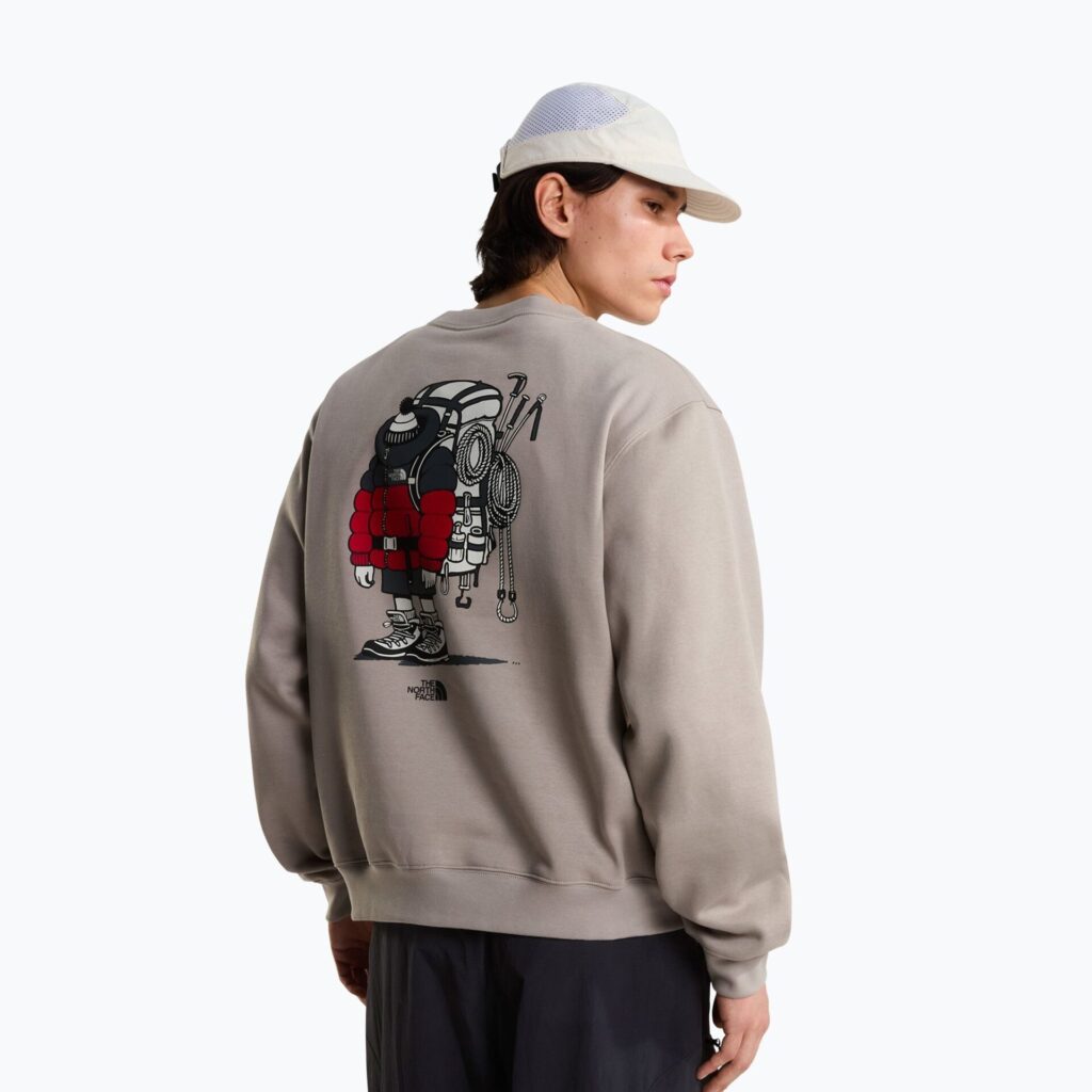 Толстовка The North Face Gear Up Get Out RLX SS Graphic stone slab