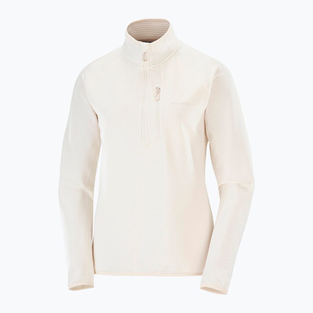 Женская трекинговая толстовка Essential Lightwarm Half Zip whisper white
