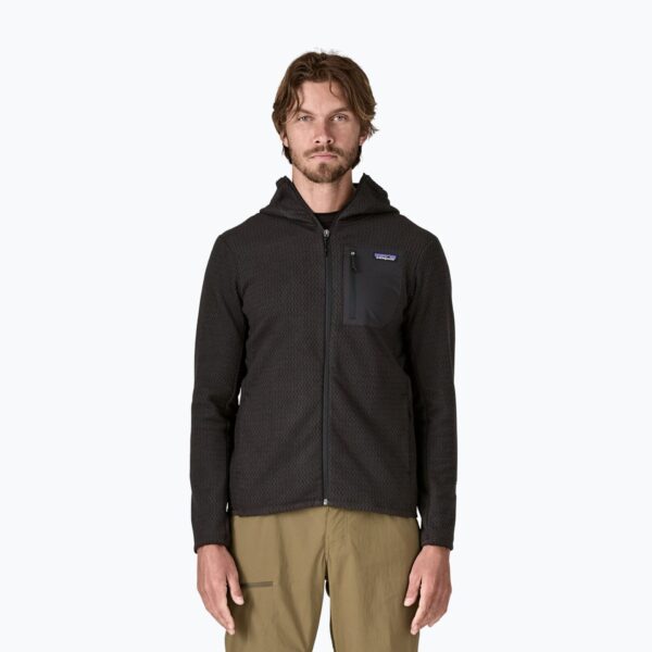 Толстовка мужская Patagonia R1 Air Full Zip Hoody black