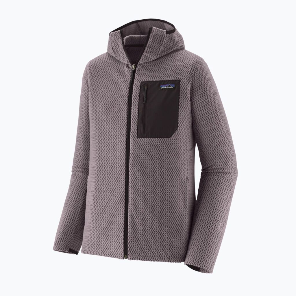 Толстовка мужская Patagonia R1 Air Full-Zip Hoody may grey