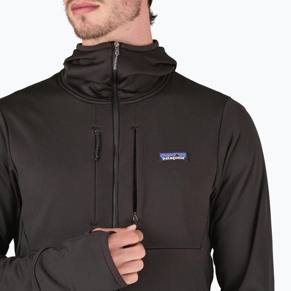 Толстовка мужская Patagonia R1 Thermal Full Zip Hoody black