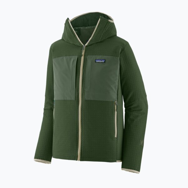 Толстовка мужская Patagonia R2 TechFace Hoody treeline green