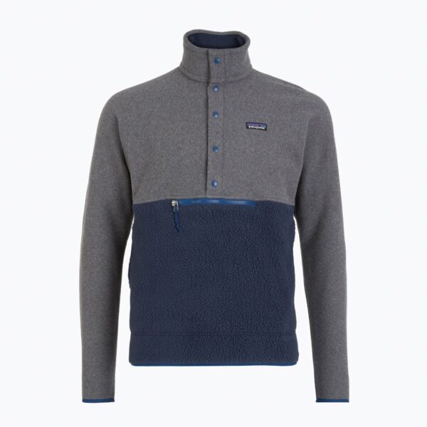 Толстовка мужская Patagonia Retro Pile 1/2 Snap P/O new navy w/nickel