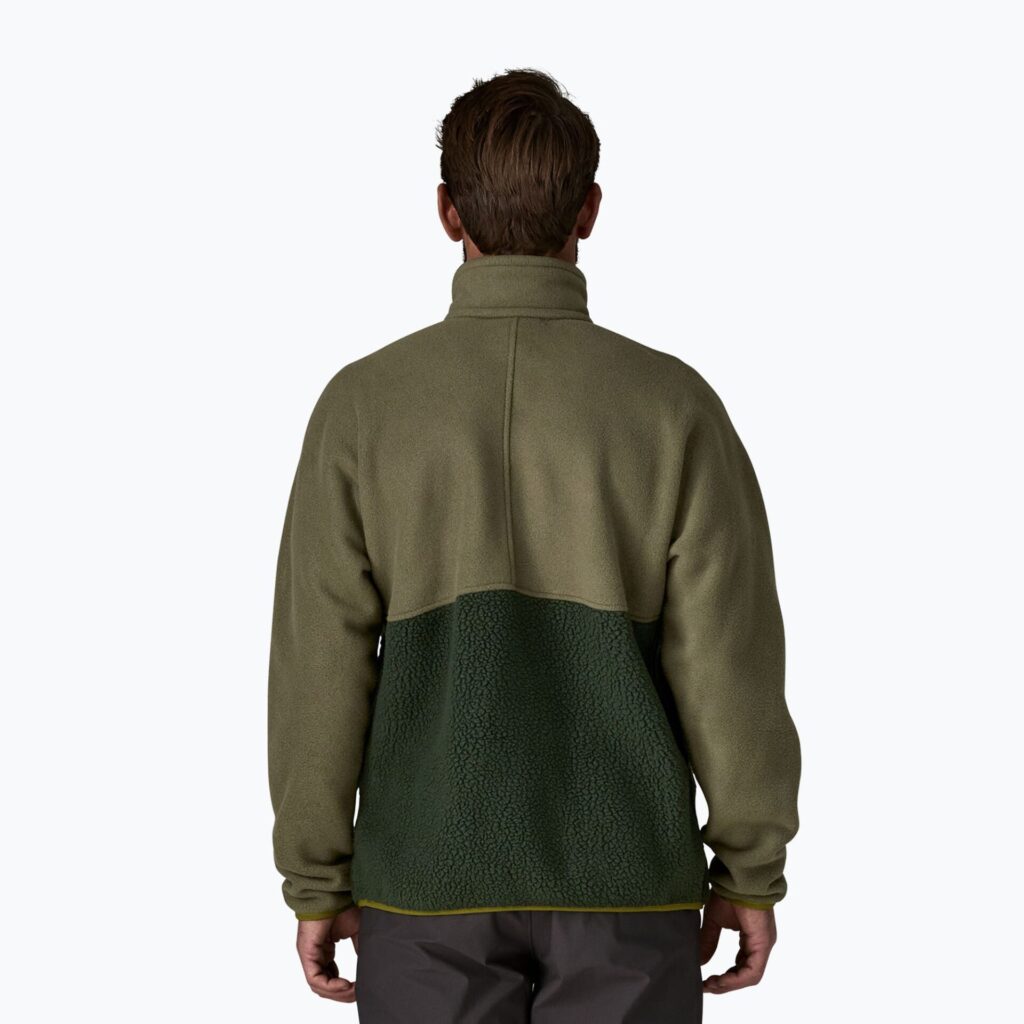 Толстовка мужская Patagonia Retro Pile 1/2 Snap P/O old growth green