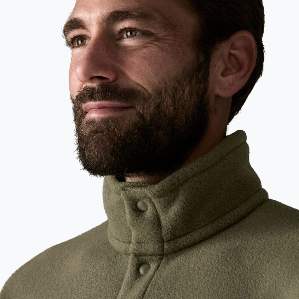Толстовка мужская Patagonia Retro Pile 1/2 Snap P/O old growth green