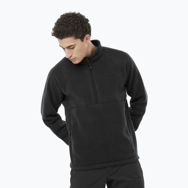Мужская треккинговая толстовка Salomon Chroma Fleece Hz deep black