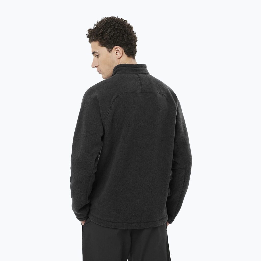Мужская треккинговая толстовка Salomon Chroma Fleece Hz deep black