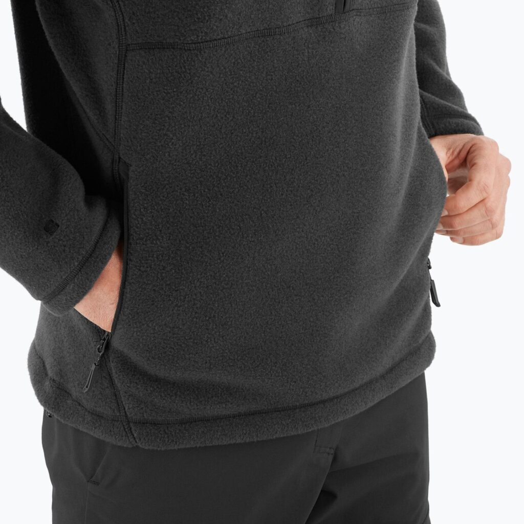 Мужская треккинговая толстовка Salomon Chroma Fleece Hz deep black