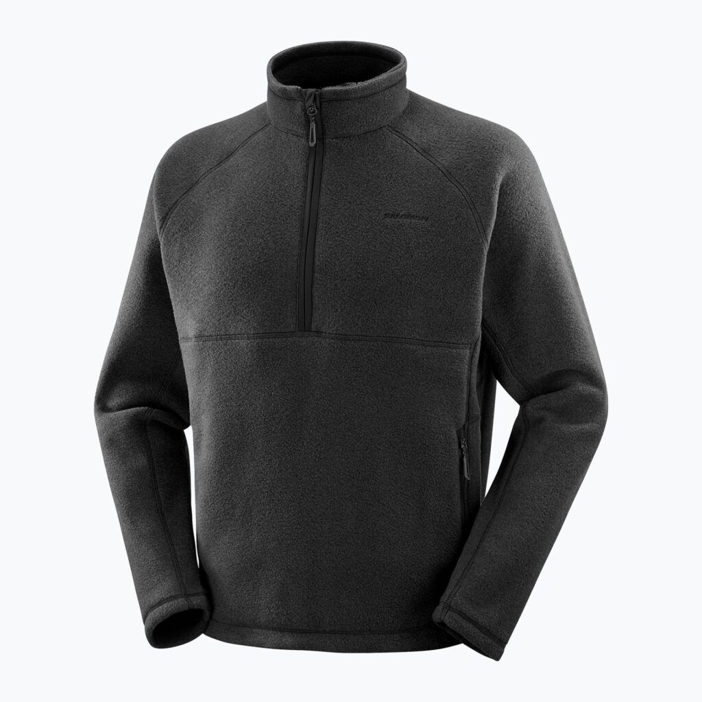 Мужская треккинговая толстовка Salomon Chroma Fleece Hz deep black