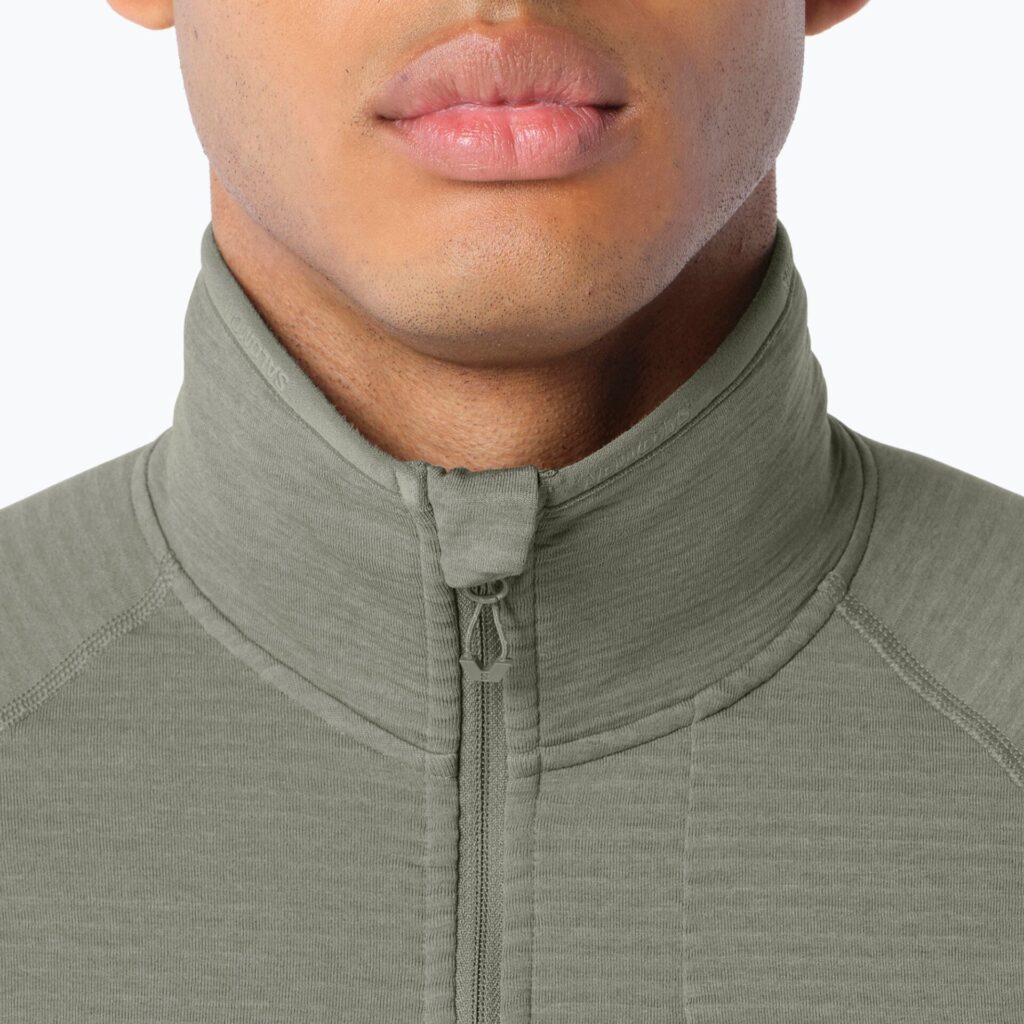 Мужская треккинговая толстовка Salomon Essential Lightwarm Full Zip castor gray