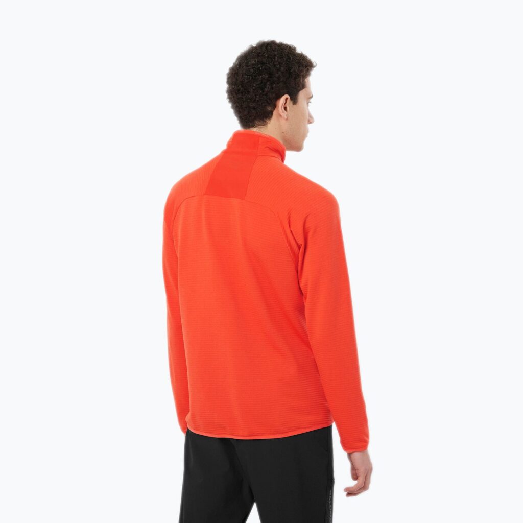 Мужская треккинговая толстовка Salomon Essential Lightwarm FZ cherry tomato