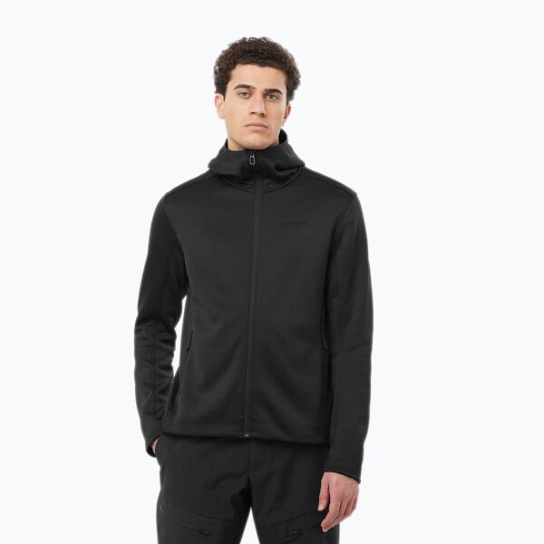 Мужская треккинговая толстовка Salomon Essential Midwarm Hd deep black