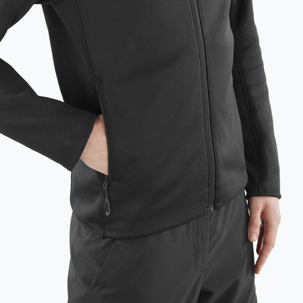 Мужская треккинговая толстовка Salomon Essential Midwarm Hd deep black