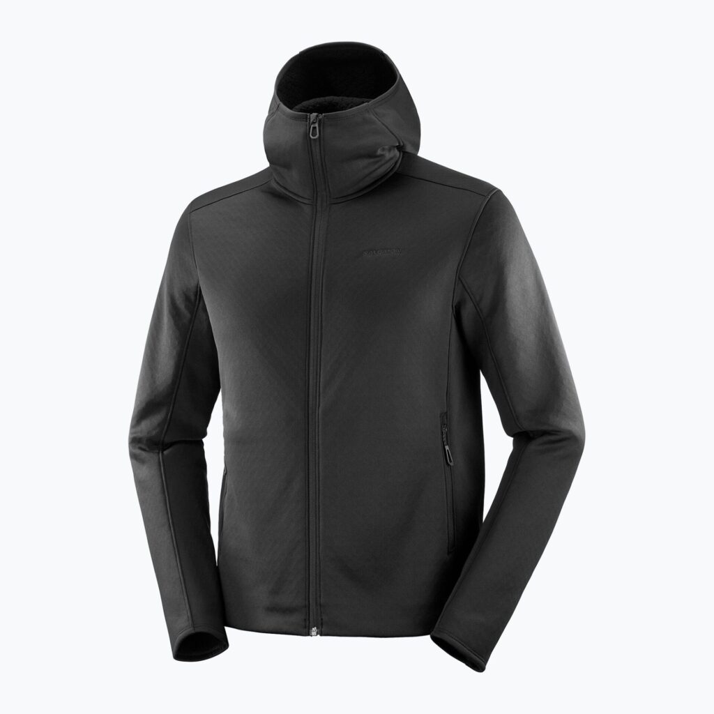 Мужская треккинговая толстовка Salomon Essential Midwarm Hd deep black