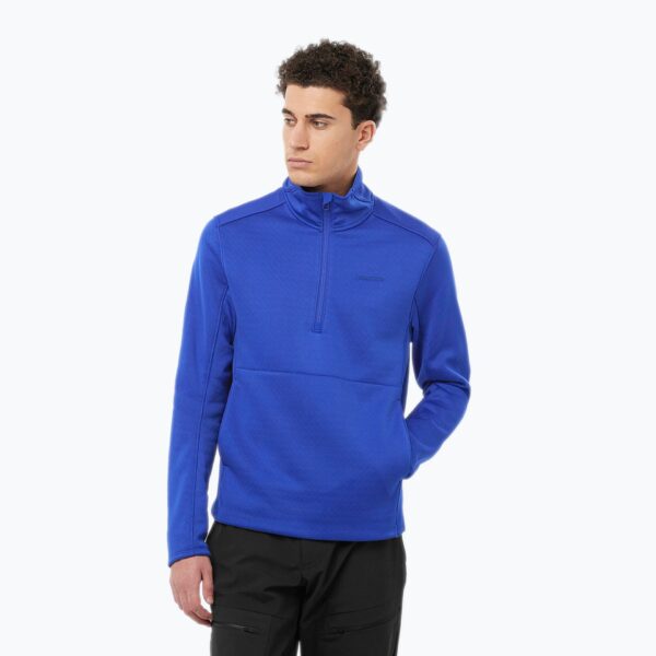 Мужская треккинговая толстовка Salomon Essential Midwarm HZ surf the web