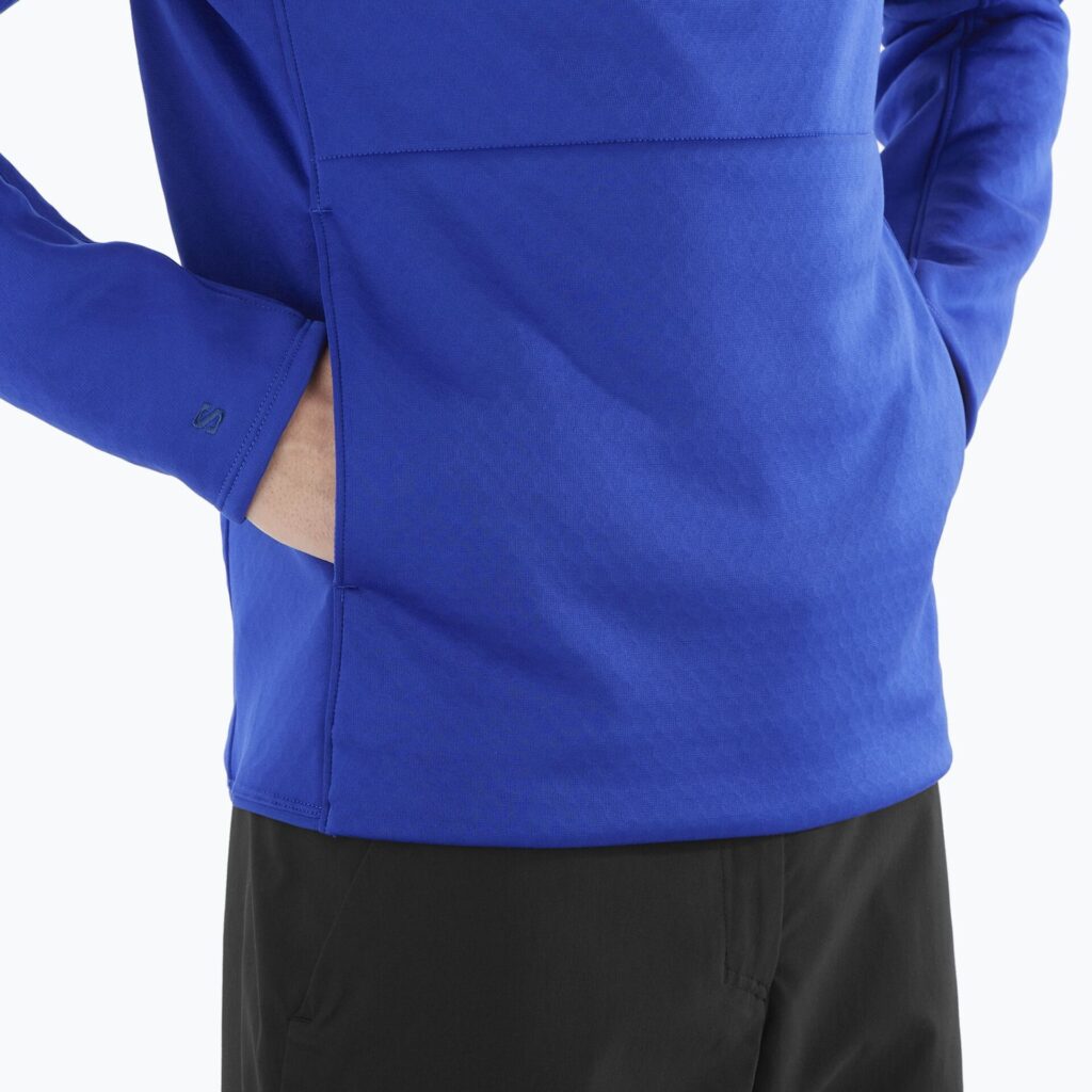 Мужская треккинговая толстовка Salomon Essential Midwarm HZ surf the web